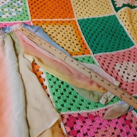 A new Approach A.N.A Size Small Sz S light Sheer Pastel Long Sleeve Bow Sherbet - Picture 4 of 12